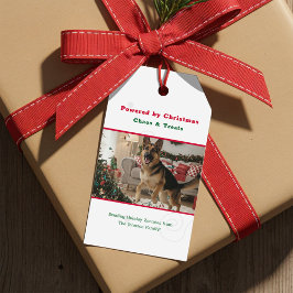 Etiqueta Para Presente Vintage Naughty Funny Dog Pet Photo Christmas