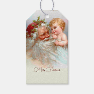 Etiqueta Para Presente Vintage Papais noeis - Natal personalizado