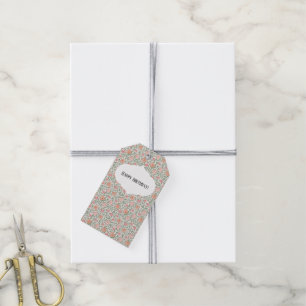 Etiqueta Para Presente Vintage Perfect Pink & Peach Roses