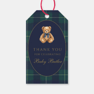 Etiqueta Para Presente Vintage Polo Teddy Bear Thank You Gift Tag