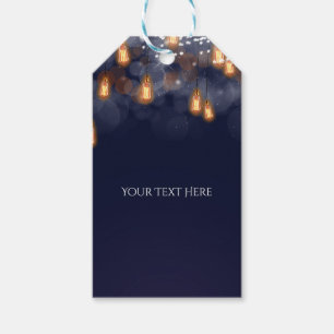 Etiqueta Para Presente Vintage Prendendo Lâmpadas Rustic Weding Favor