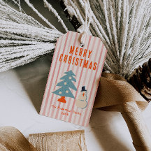 Vintage Red Christmas Funky Divertido Ilustrado