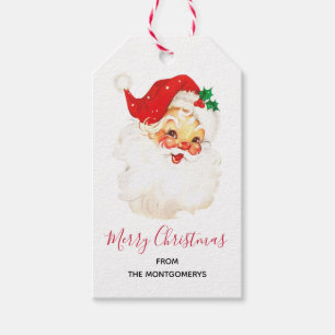 Etiqueta Para Presente Vintage Retro Jolly Old Papai Noel Natal