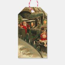 Vintage Santa Claus, trem de Natal