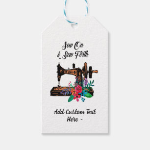 Etiqueta Para Presente Vintage Sewing Machine Sew Em Sew Forth