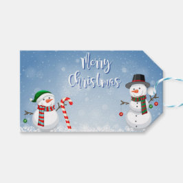 Etiqueta Para Presente Vintage Snowman Christmas