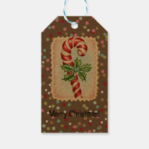 Etiqueta Para Presente Vintage Stamps Christmas Candy