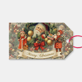 Etiqueta Para Presente Vintage Victorian Christmas Baubles