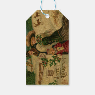 Etiqueta Para Presente vintage,victoriano,rústico,natal,padrão,