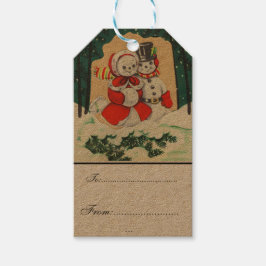 Etiqueta Para Presente vintage,victoriano,rústico,natal,padrão,