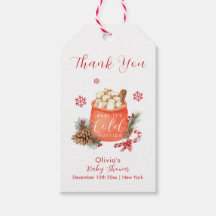 Vintage Winter Snowflake Festive Smore Baby Shower