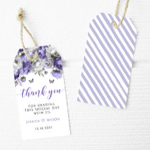 Violet floral obrigado de casamento você favorece 