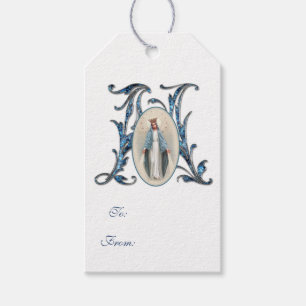 Etiqueta Para Presente Virgem Religiosa Elegante Mary Presente Católica A