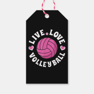Etiqueta Para Presente Viva Amar Volei Para Mulheres Meninas Volei Fa