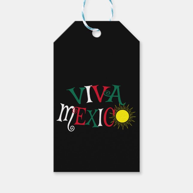 Etiqueta Para Presente Viva México (Frente)