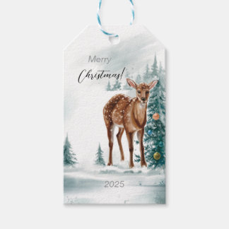 Etiqueta Para Presente Vó de Natal Elegante