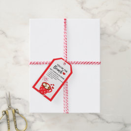 Etiqueta Para Presente Você é a Bomba, Tag de Bomba de Cacau Quente