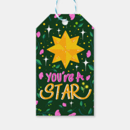Etiqueta Para Presente Você é uma Rosa Estrela