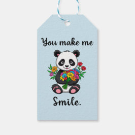 Etiqueta Para Presente Você Me Faz Sorrir Panda Fofo