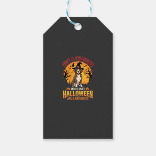 Etiqueta Para Presente Vovó de Halloween Labrador Design de Cachorro_1