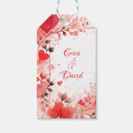 Etiqueta Para Presente Watercolor Love | Personalizado | DIA DE OS NAMORA