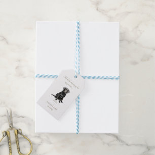 Etiqueta Para Presente Watercolor Pet Wedding Favor Obrigado