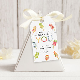 Etiqueta Para Presente Watercolor Popsicle Ready to Pop Baby Shower