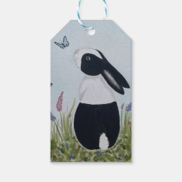 Etiqueta Para Presente Watercolour Dutch Bunny Rabbit