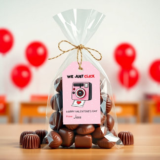 Etiqueta Para Presente We Just Click Valentine Camera - Kids Classrooom