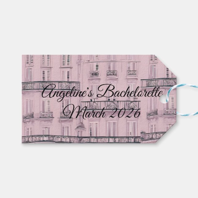 Etiqueta Para Presente Weekend a Paris (Frente (horizontal))