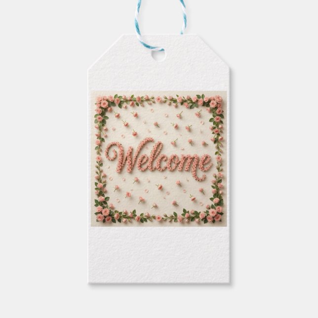 Etiqueta Para Presente Welcome (Frente)