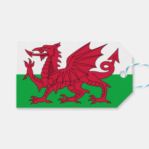 Etiqueta Para Presente Welsh Flag (País de Gales) (Welsh Dragon)