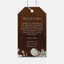 Etiqueta Para Presente Western Cowboy Vintage Southwest Floral Dk Wedding