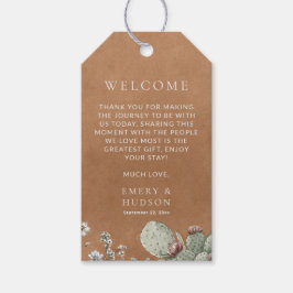 Etiqueta Para Presente Western Cowboy Vintage Southwest Floral Wedding