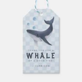 Etiqueta Para Presente Whale Under The Sea Ocean Thank You Favor
