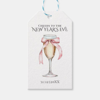 Etiqueta Para Presente Whimsical Champagne New Year's Eve Party