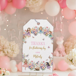 Etiqueta Para Presente Whimsical flower fairy garden  birthday 