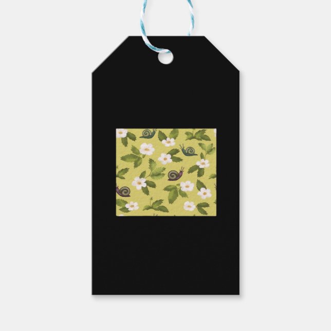 Etiqueta Para Presente Whimsigoth Snail Classic (Frente)