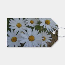 Etiqueta Para Presente White Daisies