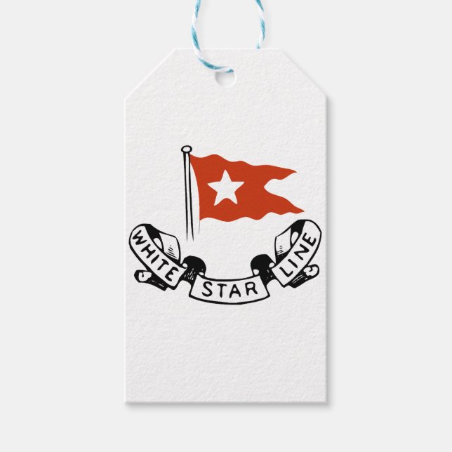 Etiqueta Para Presente White Star Line Logo (Frente)