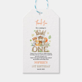 Etiqueta Para Presente Wild One Animal 1st Birthday Party – Jungle Safari