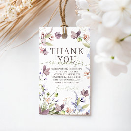 Etiqueta Para Presente Wildflower Birthday Favor Tags
