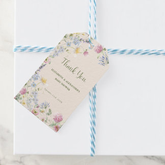 Etiqueta Para Presente Wildflower Couples Baby Shower Thank You
