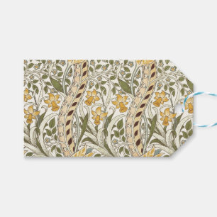 Etiqueta Para Presente William Morris Daffodil Garden Flower Classic Bota