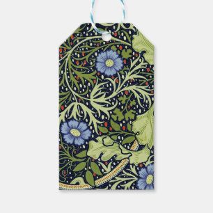 Etiqueta Para Presente William Morris Seaweed Flor Antiquado