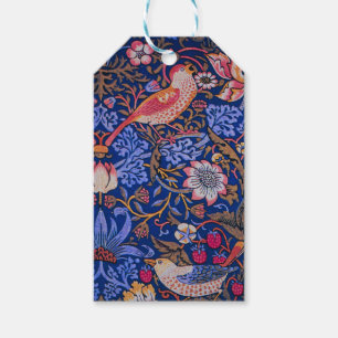 Etiqueta Para Presente William Morris Strawberry Thief Padrão Floral