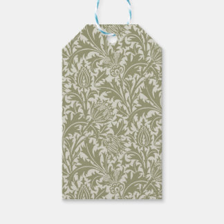 Etiqueta Para Presente William Morris Thistle Sage - Padrão Verde