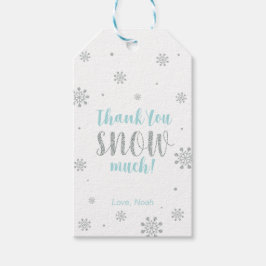 Etiqueta Para Presente Windland de inverno Muito obrigado Snow Muito Favo