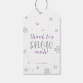 Etiqueta Para Presente Windland de inverno Muito obrigado Snow Muito Favo