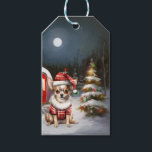 Etiqueta Para Presente Winter Chihuahua Caravan Christmas Adventure<br><div class="desc">Adotar a magia de uma noite de inverno nevada enquanto uma caravana desliza graciosamente através da paisagem iluminada pela lua. A beleza serena da neve escutadora e o brilho encantador da lua criam uma cena cativante,  prometendo uma aventura inesquecível de Natal cheia de calor,  alegria e memórias queridas.</div>